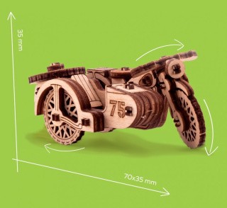 Конструктор из дерева «Мотоцикл М-72», UNIWOOD
