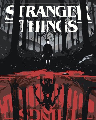 Картина по номерам ОСД Очень странные дела Картина по номерам ОСД Очень странные дела