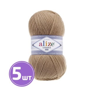 Пряжа ALIZE LanaGold 800 (466), темно-бежевый, 5 шт. по 100 г Пряжа ALIZE LanaGold 800 (466), темно-бежевый, 5 шт. по 100 г
