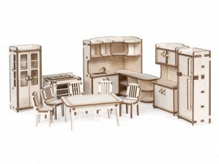 Конструктор из дерева «Кухня для домика Венеция», Lemmo Конструктор из дерева «Кухня для домика Венеция», Lemmo