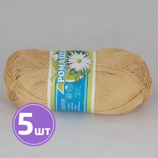 Пряжа ПНК им.Кирова Ромашка (5502), золотой песок, 5 шт. по 75 г Пряжа ПНК им.Кирова Ромашка (5502), золотой песок, 5 шт. по 75 г