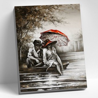 Картина по номерам «Пара под зонтом» Картина по номерам «Пара под зонтом»