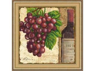 Рисунок на ткани «Виноград. Винтаж-1»