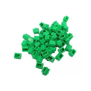 Фишка-домик малый пластиковый, зеленый, 1 см, 1 шт.
