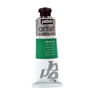 Краска акриловая Pebeo Artist Acrylics extra fine №2 (Зеленый Веронезе), 37 мл