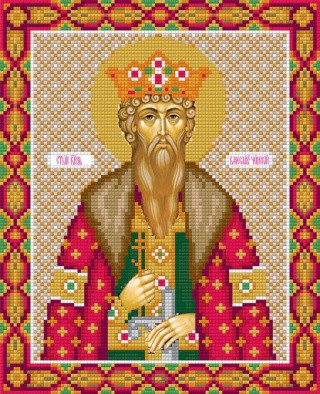 Алмазная вышивка «Икона Святого князя Вячеслава Чешского»