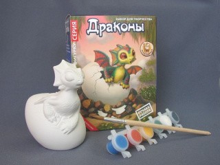 Фигурка для раскрашивания «Дракончик малыш» Фигурка для раскрашивания «Дракончик малыш»