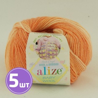 Пряжа ALIZE Baby wool batik design (7720), мультиколор, 5 шт. по 50 г