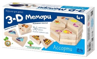 Настольная Игра 3D Мемори «Ассорти»