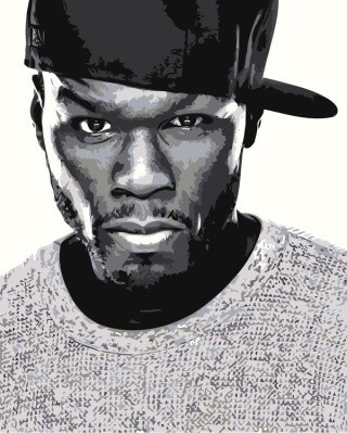 Картина по номерам «Чёрно-белый 50 Cent» Картина по номерам «Чёрно-белый 50 Cent»