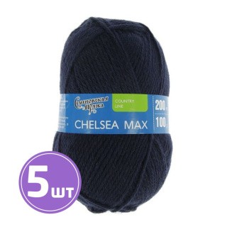 Пряжа Семеновская Chelsea MAX (59), темно-синий 5 шт. по 100 г Пряжа Семеновская Chelsea MAX (59), темно-синий 5 шт. по 100 г