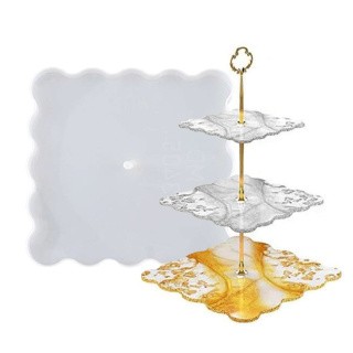 Силиконовый молд - Заготовка для фруктовницы, 25x25см Силиконовый молд - Заготовка для фруктовницы, 25x25см