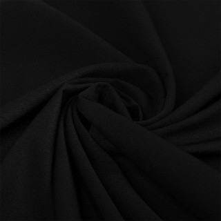 Ткань Костюмная Гальяно, 200 г/м², 5 м x 150 см, цвет: черный, TBY