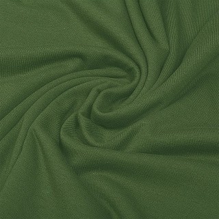 Ткань трикотаж Кулирка хлопок, 6 м, ширина 100+100 см, 145 г/м2, цвет: хаки, TBY