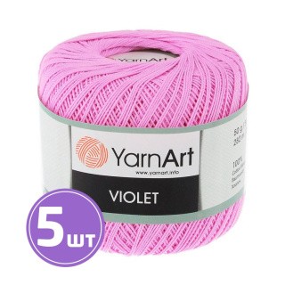 Пряжа YarnArt Violet (319), астра, 5 шт. по 50 г