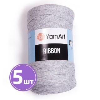 Пряжа YarnArt Ribbon (Риббон) (757), меланж светло-серый, 5 шт. по 250 г Пряжа YarnArt Ribbon (Риббон) (757), меланж светло-серый, 5 шт. по 250 г