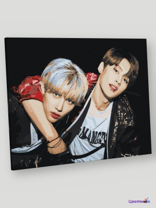 Картина по номерам «Stray Kids Стрей Кидс KPOP кпоп 40x50»