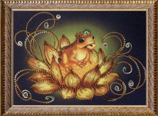 Рисунок на ткани «Золотая жаба»