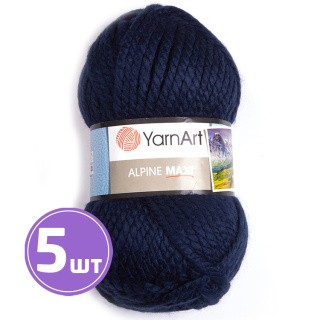 Пряжа YarnArt Alpine Maxi (Альпина Макси) (674), темно-синий, 5 шт. по 250 г Пряжа YarnArt Alpine Maxi (Альпина Макси) (674), темно-синий, 5 шт. по 250 г