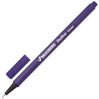Ручка капиллярная (линер) BRAUBERG «Аero», фиолетовая