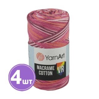 Пряжа YarnArt Macrame Cotton VR (Макраме Коттон ВР) (911), мультиколор, 4 шт. по 250 г Пряжа YarnArt Macrame Cotton VR (Макраме Коттон ВР) (911), мультиколор, 4 шт. по 250 г