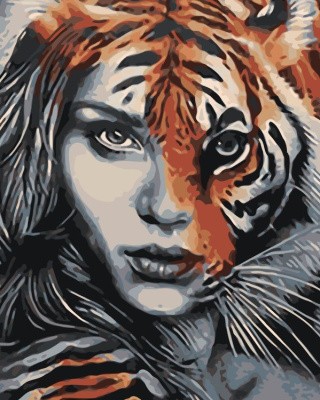 Картина по номерам «Звериная сущность» Картина по номерам «Звериная сущность»