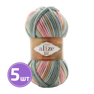 Пряжа ALIZE Superlana MAXI Batik (Суперлана Макси Батик) (7803), мультиколор, 5 шт. по 100 г Пряжа ALIZE Superlana MAXI Batik (Суперлана Макси Батик) (7803), мультиколор, 5 шт. по 100 г