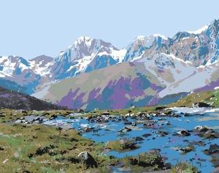 Картина по номерам «Красота гор»