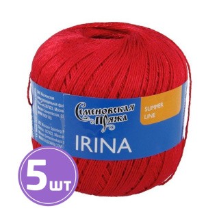 Пряжа Семеновская Irina (213), кармин 5 шт. по 100 г Пряжа Семеновская Irina (213), кармин 5 шт. по 100 г