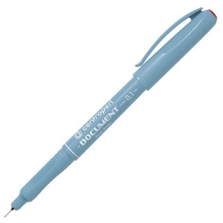 Ручка капиллярная (линер) CENTROPEN «Document», красная