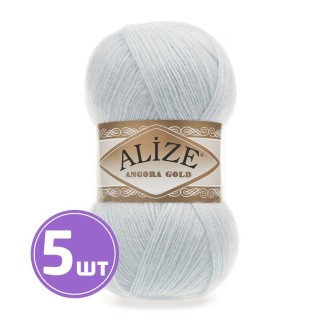 Пряжа ALIZE Angora Gold (514), светло-голубой, 5 шт. по 100 г Пряжа ALIZE Angora Gold (514), светло-голубой, 5 шт. по 100 г
