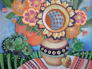 Рисунок на ткани «Соняшник»