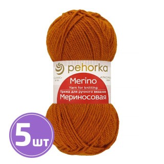 Пряжа Пехорка Мериносовая (447), горчица, 5 шт. по 100 г Пряжа Пехорка Мериносовая (447), горчица, 5 шт. по 100 г