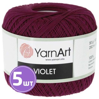 Пряжа YarnArt Violet (112), бургунди, 5 шт. по 50 г
