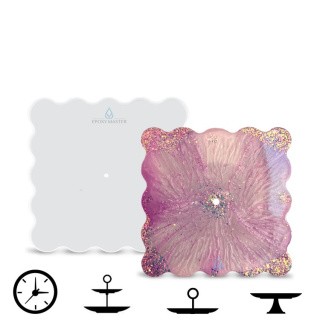 Силиконовый молд - Заготовка для фруктовницы, 15x15см Силиконовый молд - Заготовка для фруктовницы, 15x15см