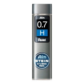 Грифели для карандашей автоматических Ain Stein 0.7 мм 40 грифелей в тубе, H, Pentel