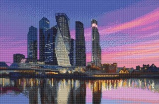Алмазная вышивка «Москва-Сити» Алмазная вышивка «Москва-Сити»