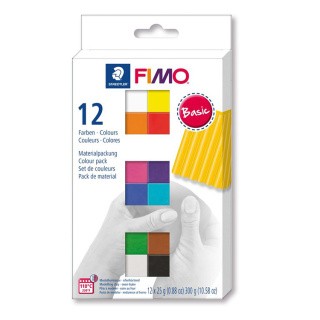 FIMO soft базовый комплект из 12-ти блоков по 25 г