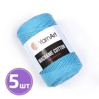 Пряжа YarnArt Macrame Cotton (763), аква, 5 шт. по 250 г