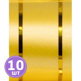 Подарочный бант, 8,5 см, 10 шт., цвет: желтый, Stilerra
