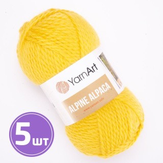 Пряжа YarnArt Alpine Alpaca (448), канарейка, 5 шт. по 150 г