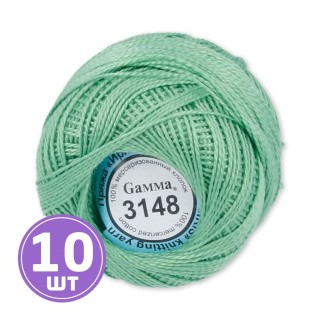 Пряжа Gamma Ирис (3148), салатовый, 10 шт. по 10 г Пряжа Gamma Ирис (3148), салатовый, 10 шт. по 10 г
