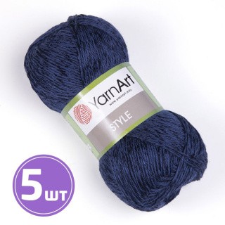 Пряжа YarnArt Style (670), темно-синий, 5 шт. по 50 г Пряжа YarnArt Style (670), темно-синий, 5 шт. по 50 г