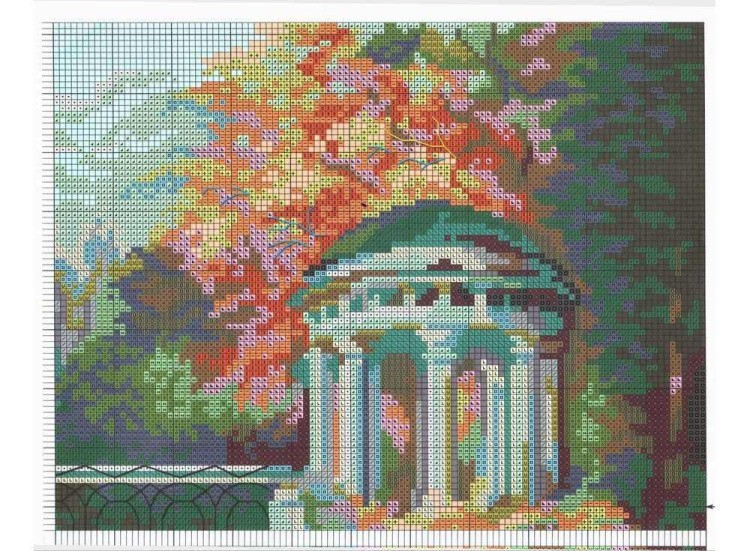 Набор для вышивания «Осенний парк» — картинка 3