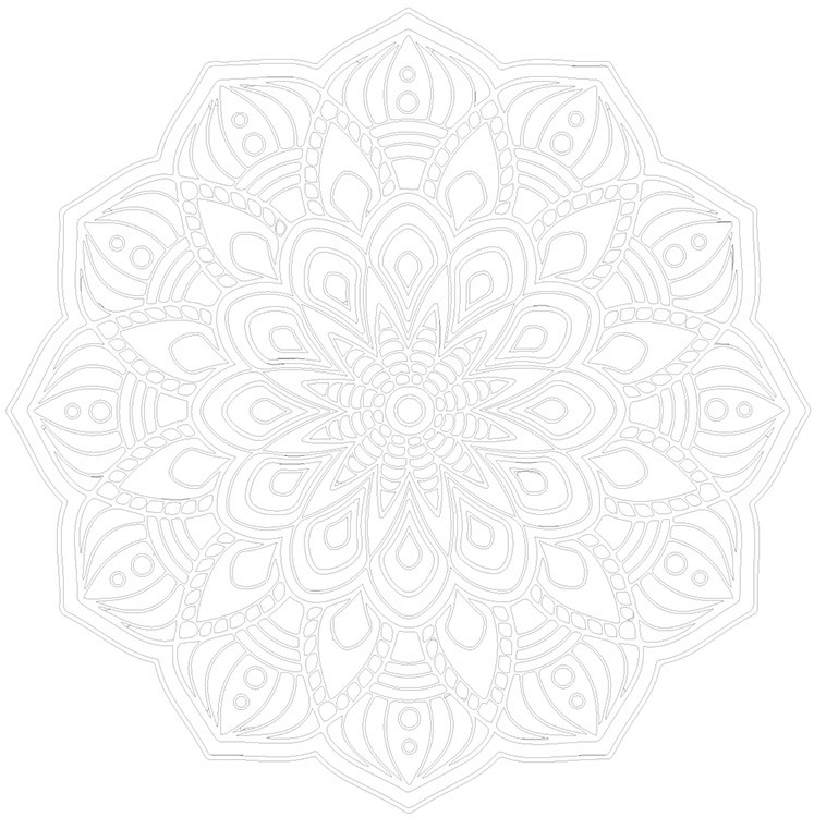 Картина по номерам «Религия, Буддизм: мандала 40x40» — картинка 3