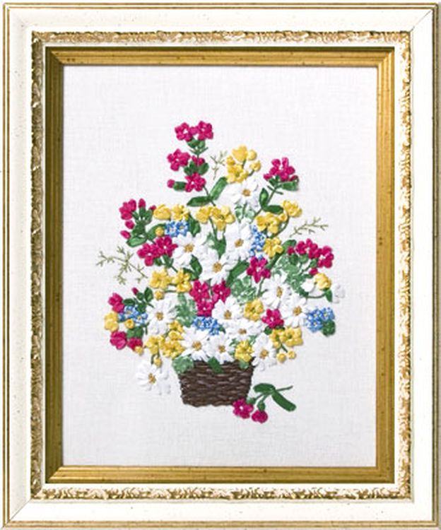 Вышивка лентами «Аромат лета» — картинка 2