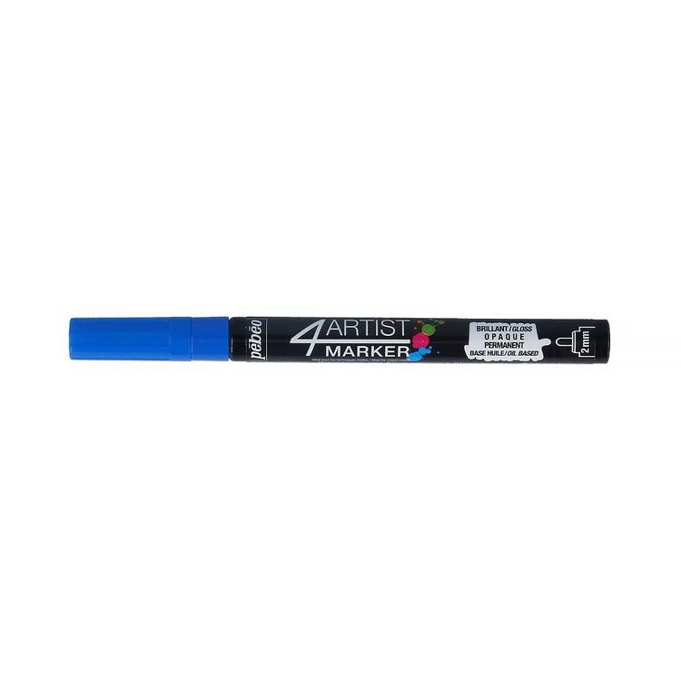 Маркер художественный 4Artist Marker на масляной основе, 2 мм, круглое перо, синий, PEBEO