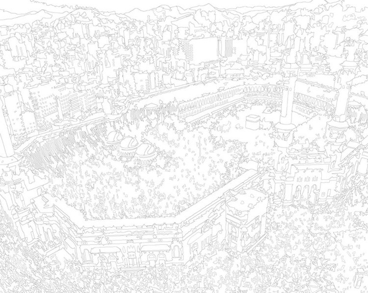 Картина по номерам «Религия, мусульманская: Кааба, Мекка» — картинка 3