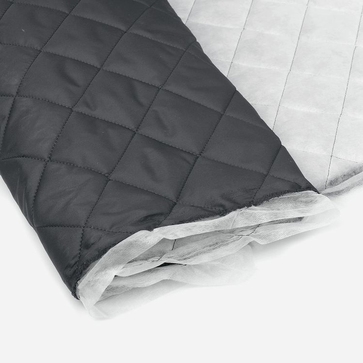 Ткань стежка ниточная Dewspo, ромб 5,5 см, 5 м x 150 см, 230 г/м², цвет: темно-серый, TBY — картинка 3