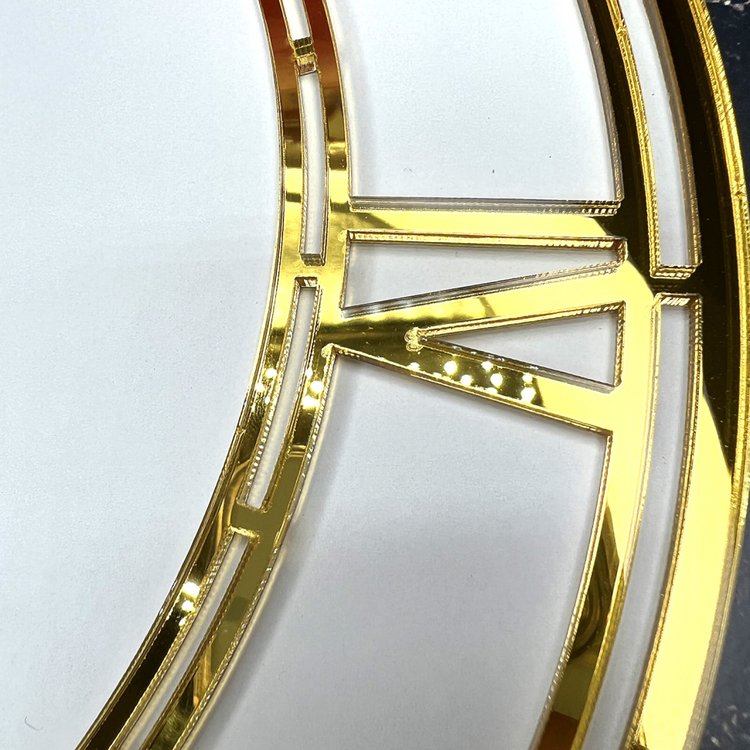 Зеркальный циферблат Золото №1, 25 см, Epoxy Master — картинка 2